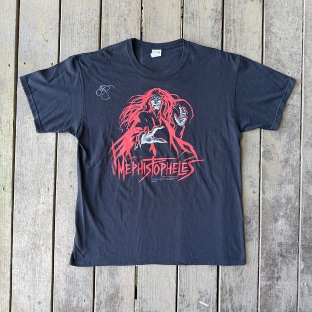 Anvil Mephistopheles Greg Hildebrandt Graphic Tee Black XL Horror Fantasy Goth